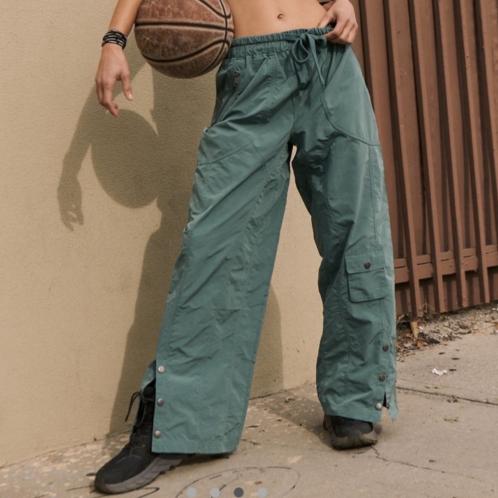 Free People Teal Track Pants